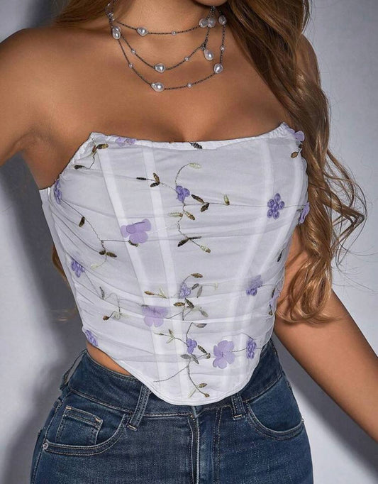 Ⓜ️🌸Espectacular Croptop Floral🌸